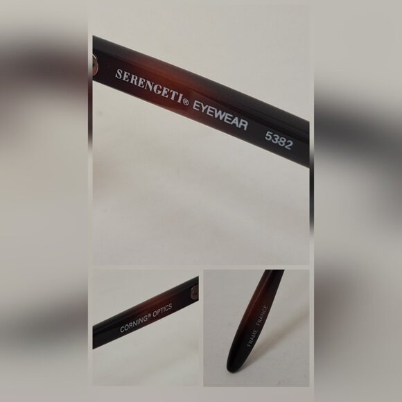 Serengeti Sunglasses Vermillion Rose Double Gradient Mirror Corning 90s 5382 - Picture 4 of 16